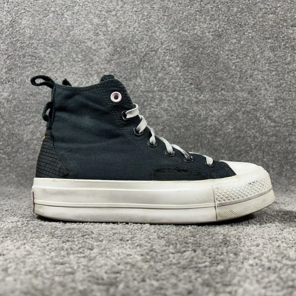 Converse CTAS Future Utility Lift 572420C Women's Size 6.5 Black Platform Shoes